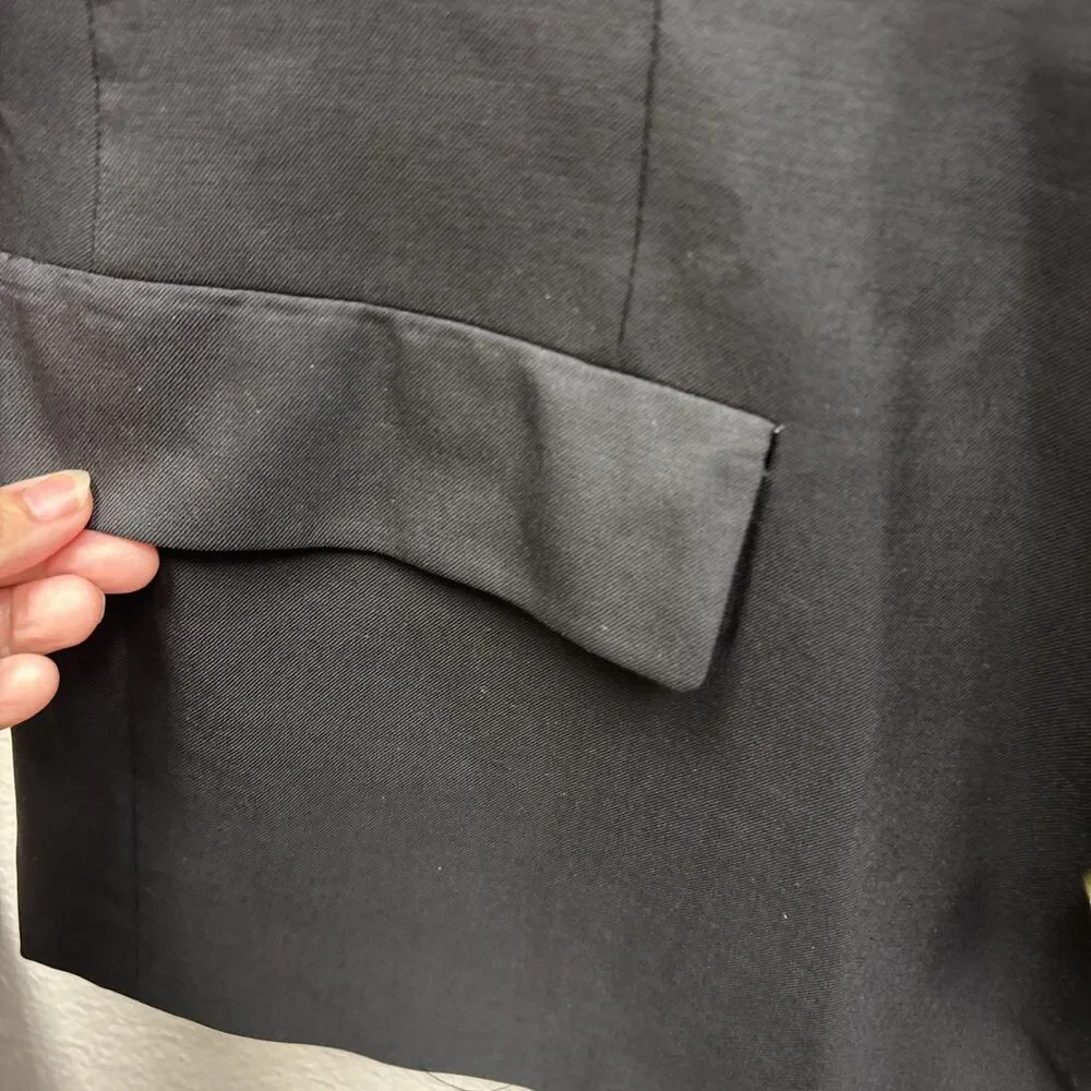 Christian Dior Le Connaisseur Blazer Jacket Men 46S Black Wool Suit Coat Lined